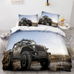 Jeep 4X4 Vehicle Off-Road Adventure Car Bedding Set Duvet Cover (Online Order Only)