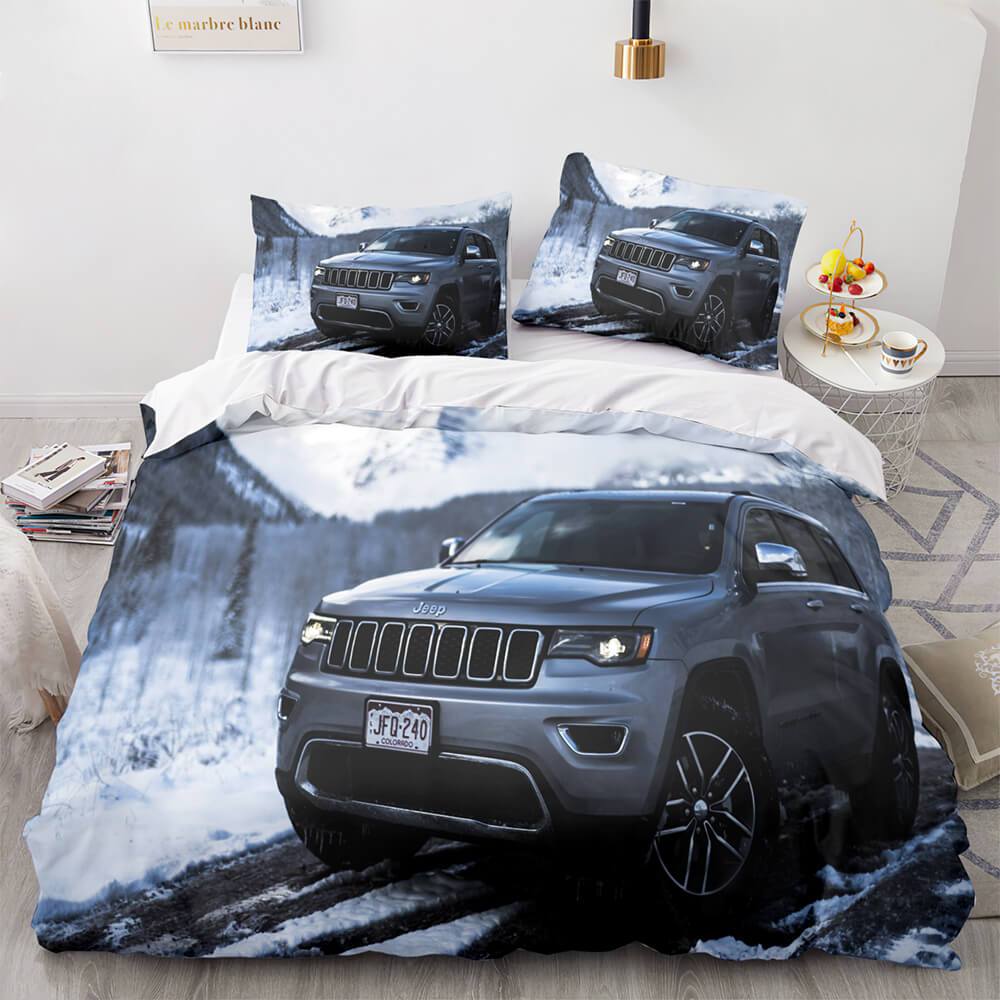 Jeep 4X4 Vehicle Off-Road Adventure Car Bedding Set Duvet Cover (Online Order Only)