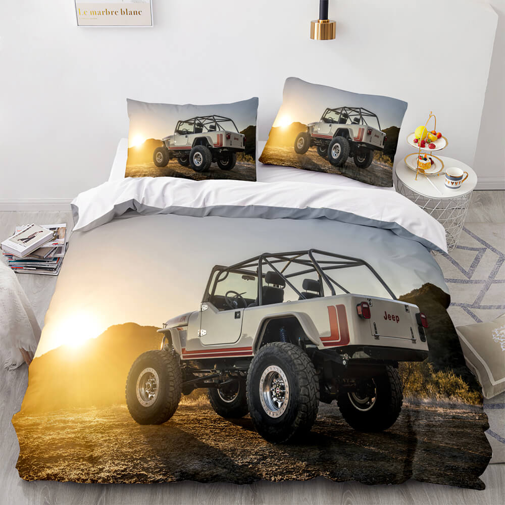 Jeep 4X4 Vehicle Off-Road Adventure Car Bedding Set Quilt Cover (Online Order Only)