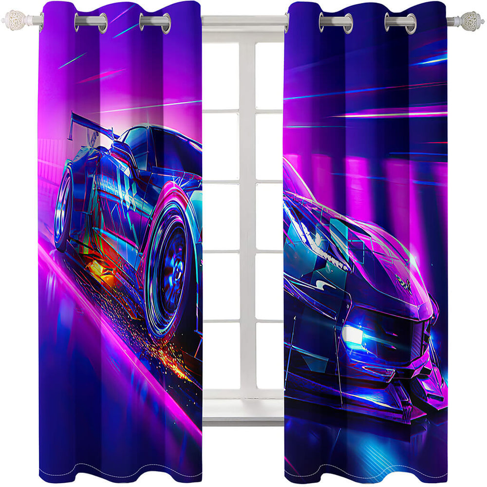 Jeep Car Farming Simulator Tractor Curtains Blackout Window Treatments Drapes (Online Order Only)
