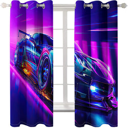 Jeep Car Farming Simulator Tractor Curtains Blackout Window Treatments Drapes (Online Order Only)