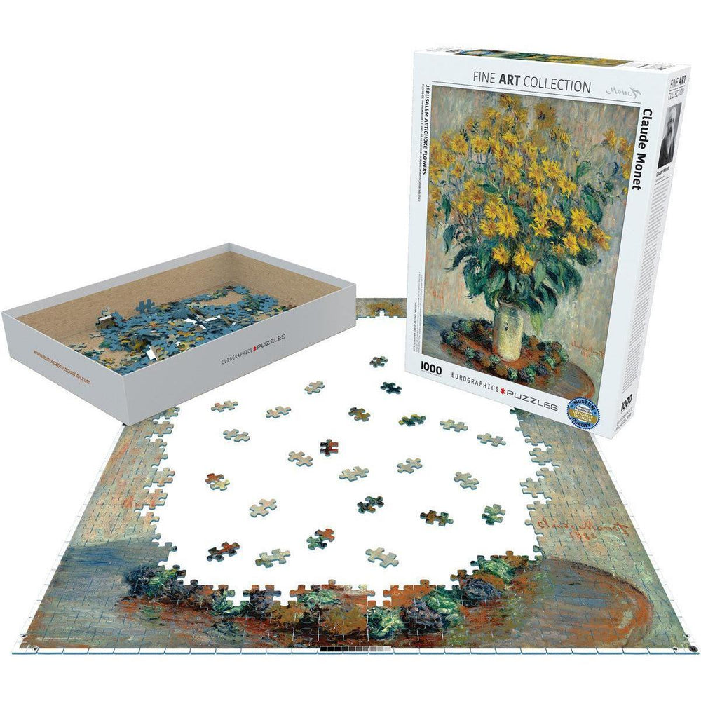 Jerusalem Artichoke Flowers by Monet 1000 Piece Jigsaw Puzzle Eurographics (ONLINE ORDER ONLY)