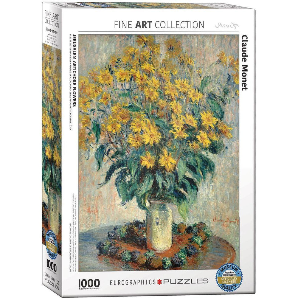 Jerusalem Artichoke Flowers by Monet 1000 Piece Jigsaw Puzzle Eurographics (ONLINE ORDER ONLY)