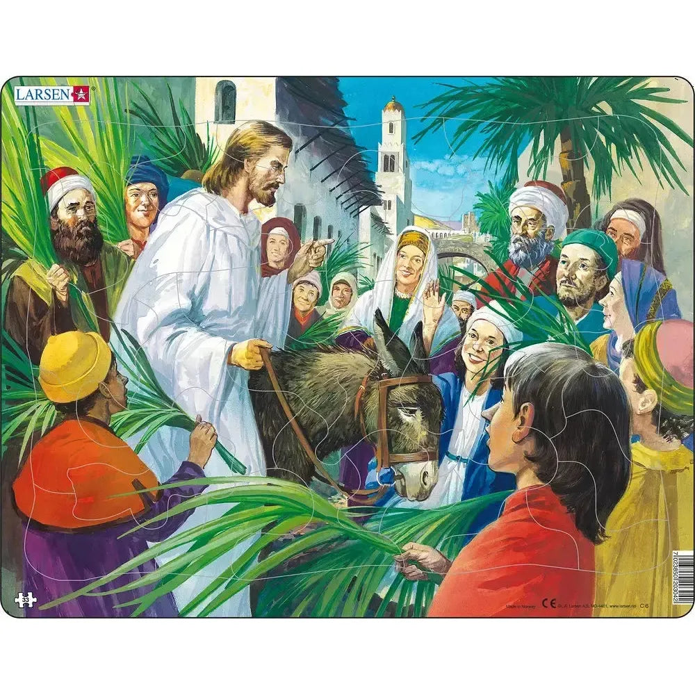 Jesus Entering Jerusalem 33 Piece Tray Jigsaw Puzzle Larsen