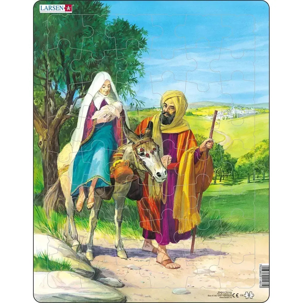 Jesus on the Way to Egypt 48 Piece Tray Jigsaw Puzzle Larsen