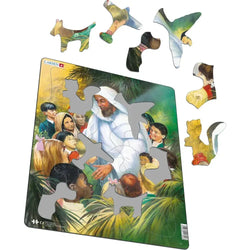 Jesus with the Kids 33 Piece Tray Jigsaw Puzzle Larsen