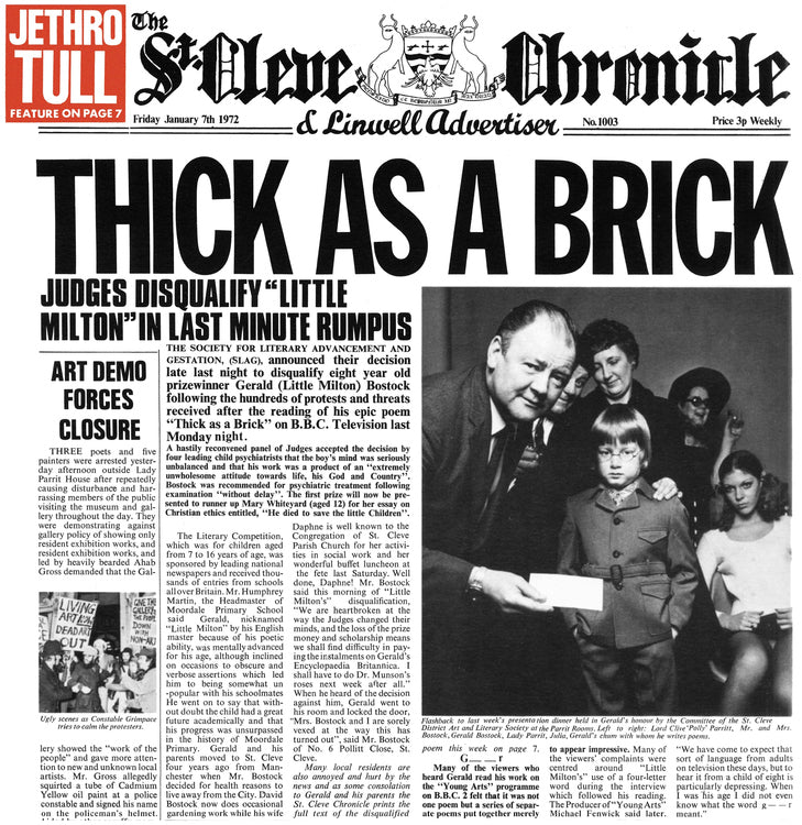 Thick As A Brick (50th Anniversary Edition) [Vinyl]