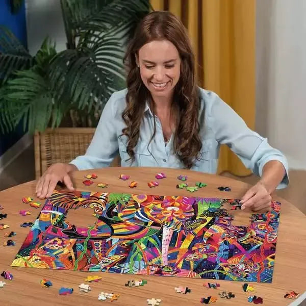 Jeweled Jungle 500 Large Piece Jigsaw Puzzle Ravensburger