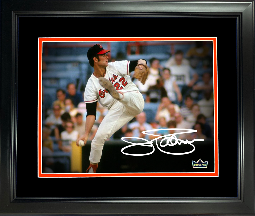 Framed Jim Palmer Facsimile Laser Engraved Signature Auto Baltimore Orioles 11"x14" Baseball Photo HOFSM Holo (ONLINE ORDER ONLY)