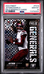 Graded 2024 Topps Finest Jayden Daniels #FG18 Field General Checkerboard Rookie RC Football Card PSA 10 Gem Mint (ONLINE ORDER ONLY)