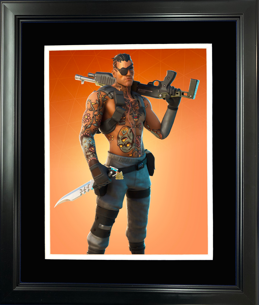 Framed Joey Legendary Fortnite Skin 11"x14" Video Game Photo (ONLINE ORDER ONLY)