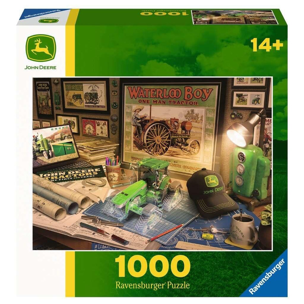 John Deere Work Desk 1000 Piece Jigsaw Puzzle Ravensburger (ONLINE ORDER ONLY)
