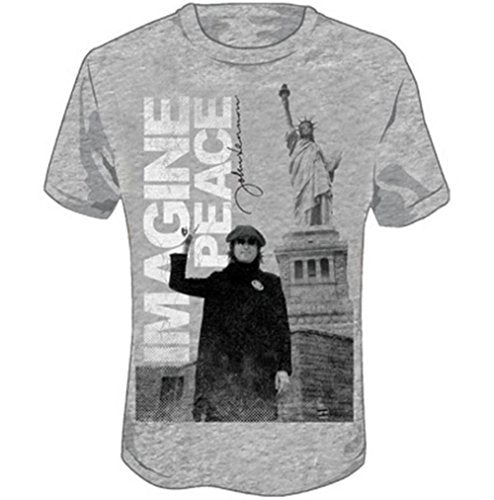 Beatles Men'S Imagine Slim Fit T-Shirt Xx-Large Grey [T-Shirt] (ONLINE ORDER ONLY)