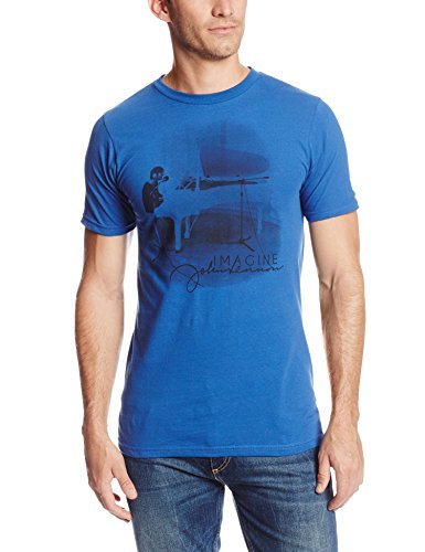 Zion Rootswear Men'S John Lennon Imagine (Blue) T-Shirt, Blue, Medium [T-Shirt] (ONLINE ORDER ONLY)
