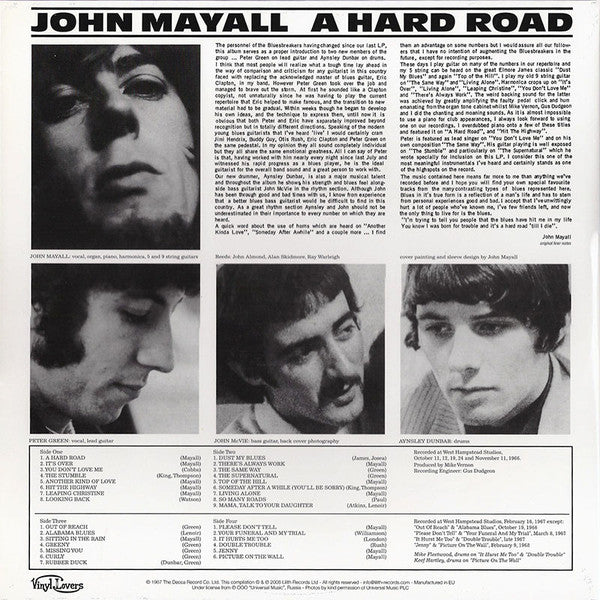 A Hard Road (Bonus Tracks) (2 Lp's) [Vinyl] (ONLINE ORDER ONLY)