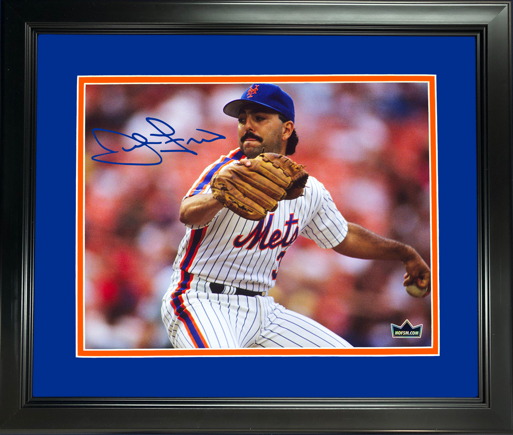 Framed John Franco New York Mets Facsimile Laser Engraved Signature Auto 11"x14" Baseball Photo HOFSM Holo (ONLINE ORDER ONLY)