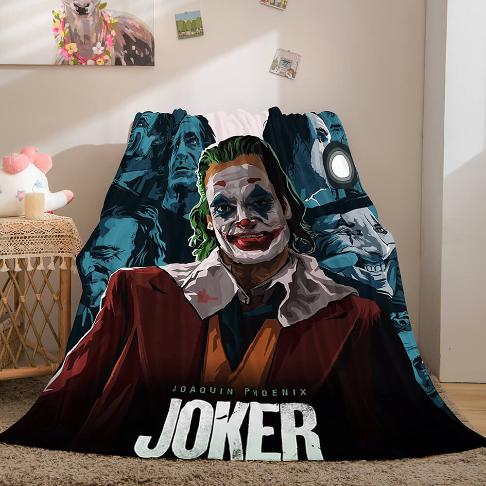 Joker Flannel Caroset Throw Cosplay Blanket (Online Order Only)