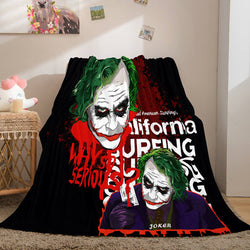 Joker Flannel Caroset Throw Cosplay Blanket (Online Order Only)