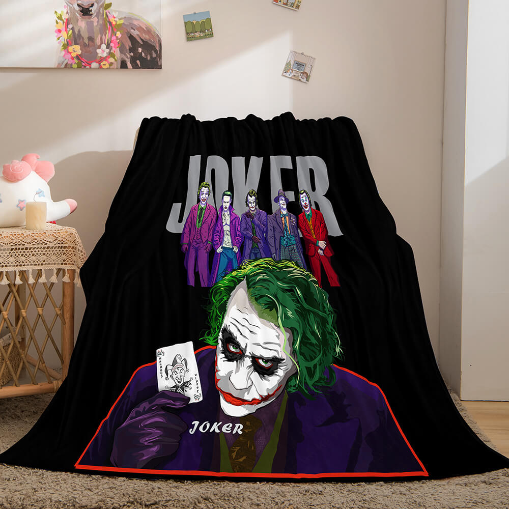 Joker Flannel Caroset Throw Cosplay Blanket (Online Order Only)
