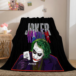 Joker Flannel Caroset Throw Cosplay Blanket (Online Order Only)