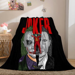 Joker Flannel Caroset Throw Cosplay Blanket (Online Order Only)