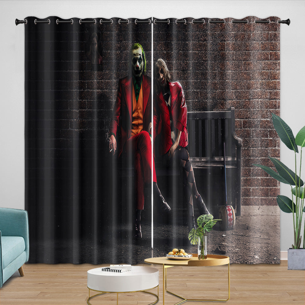 Joker Folie à Deux Curtains Blackout Window Drapes Room Decoration (Online Order Only)