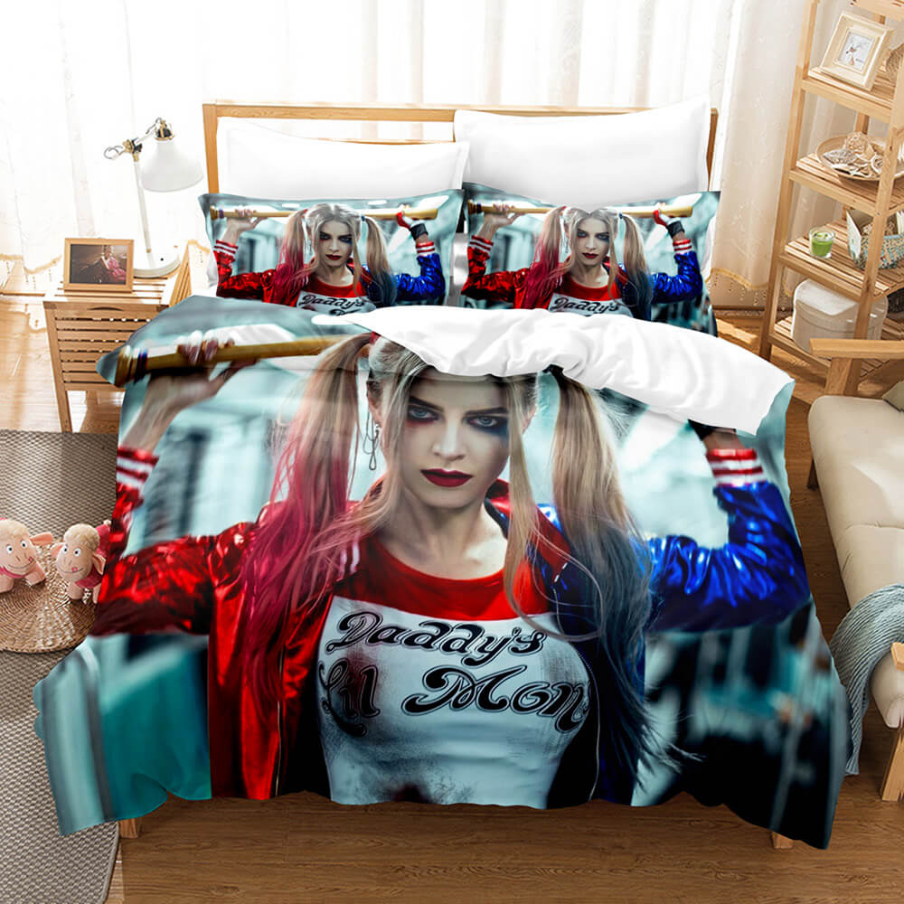 Joker Harley Quinn Cosplay Bedding Set Quilt Cover Without Filler (Online Order Only)