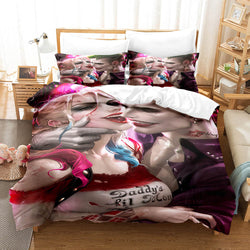 Joker Harley Quinn Cosplay Bedding Set Quilt Cover Without Filler (Online Order Only)