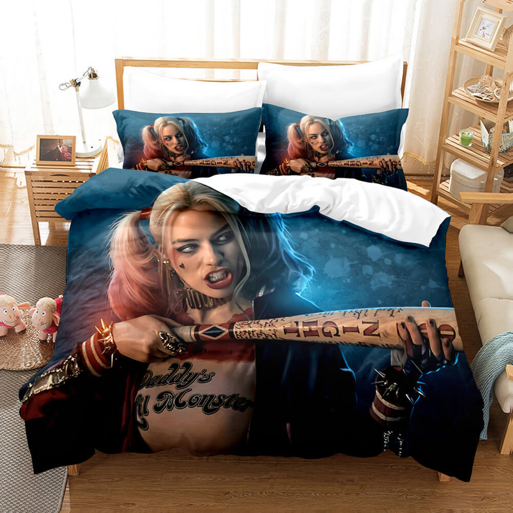 Joker Harley Quinn Cosplay Bedding Set Quilt Cover Without Filler (Online Order Only)