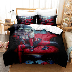 Joker Harley Quinn Cosplay Bedding Set Quilt Cover Without Filler (Online Order Only)