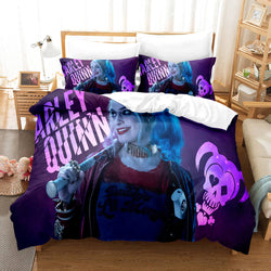Joker Harley Quinn Cosplay Bedding Set Quilt Cover Without Filler (Online Order Only)