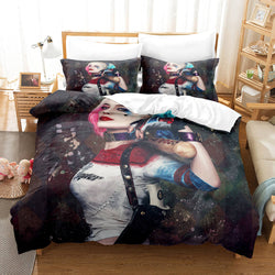 Joker Harley Quinn Cosplay Bedding Set Quilt Cover Without Filler (Online Order Only)