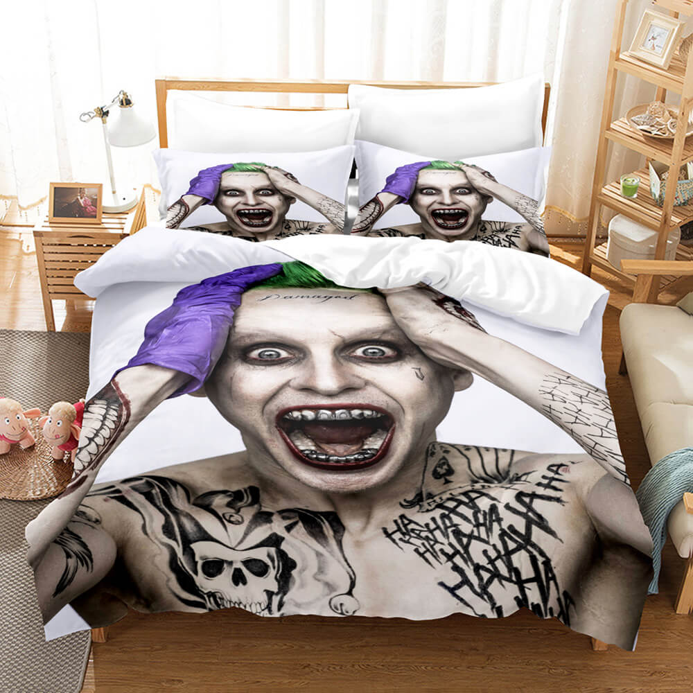Joker Harley Quinn Cosplay Bedding Set Quilt Cover Without Filler (Online Order Only)