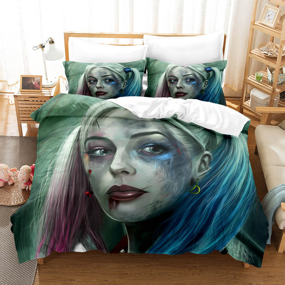Joker Harley Quinn Cosplay Bedding Set Quilt Cover Without Filler (Online Order Only)