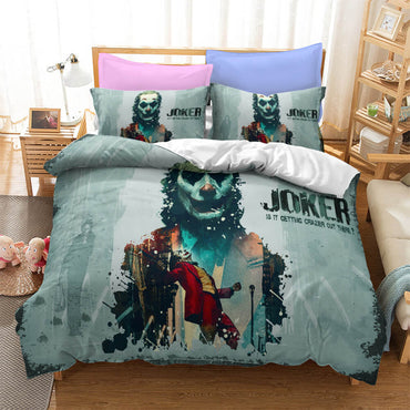 Joker Jack Napier Cosplay Bedding Set Quilt Cover Without Filler (Online Order Only)