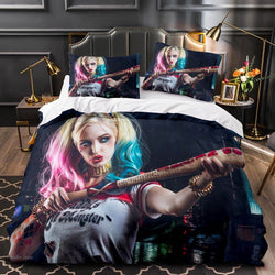 Suicide Squad Harley Quinn Deadpool Bedding Set Quilt Duvet Cover Sets (Online Order Only)