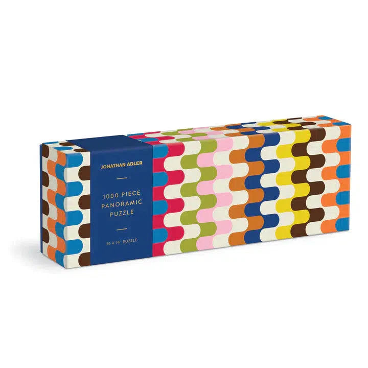 Jonathan Adler Bargello 1000 Piece Panoramic Jigsaw Puzzle Galison (ONLINE ORDER ONLY)