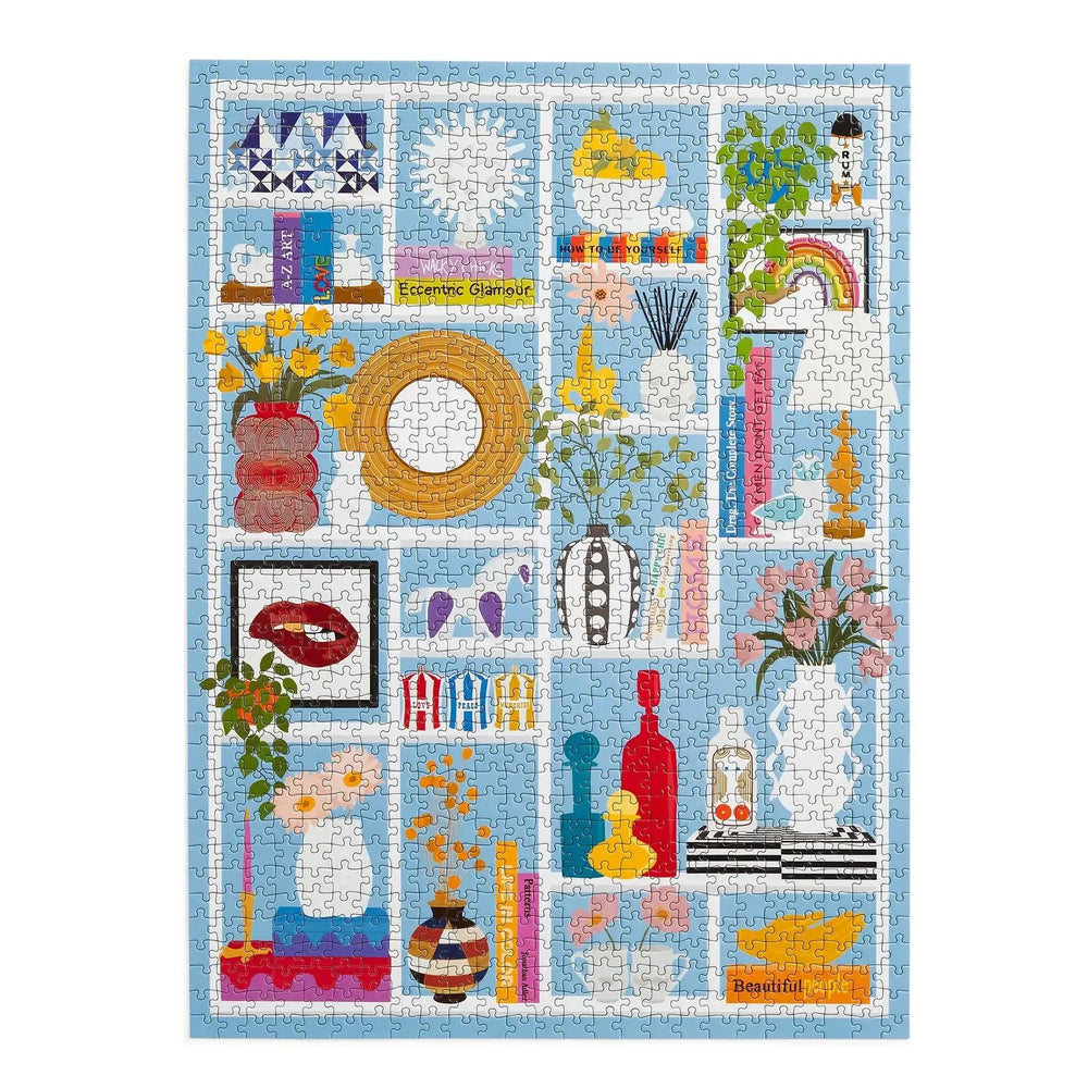 Jonathan Adler Shelfie 1000 Piece Jigsaw Puzzle Galison (ONLINE ORDER ONLY)