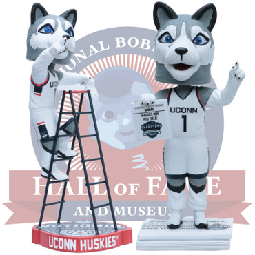 Jonathan the Husky Connecticut Huskies Mascot 2023 NCAA Men's Basketball National Champions Bobbleheads (ONLINE ORDER ONLY)