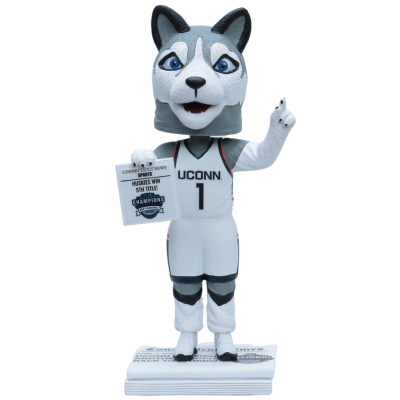 Jonathan the Husky Connecticut Huskies Mascot 2023 NCAA Men's Basketball National Champions Bobbleheads (ONLINE ORDER ONLY)
