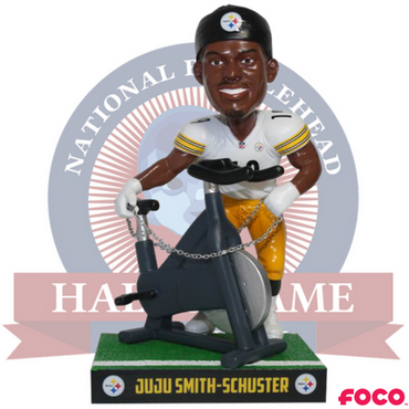 JuJu Smith-Schuster Pittsburgh Steelers Bike Celebration Bobblehead (ONLINE ORDER ONLY)