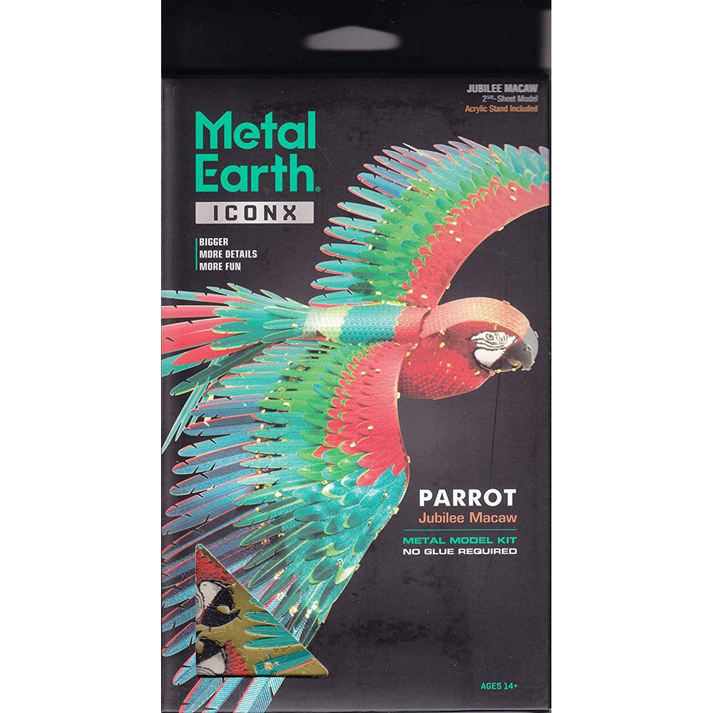 Jubilee Macaw Parrot Premium 3D Steel Model Kit Metal Earth (ONLINE ORDER ONLY)
