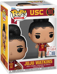 Funko Pop! NCAA USC Trojans JuJu Watkins (Cardinal Jersey) Vinyl Figure #91 with Funko Protector