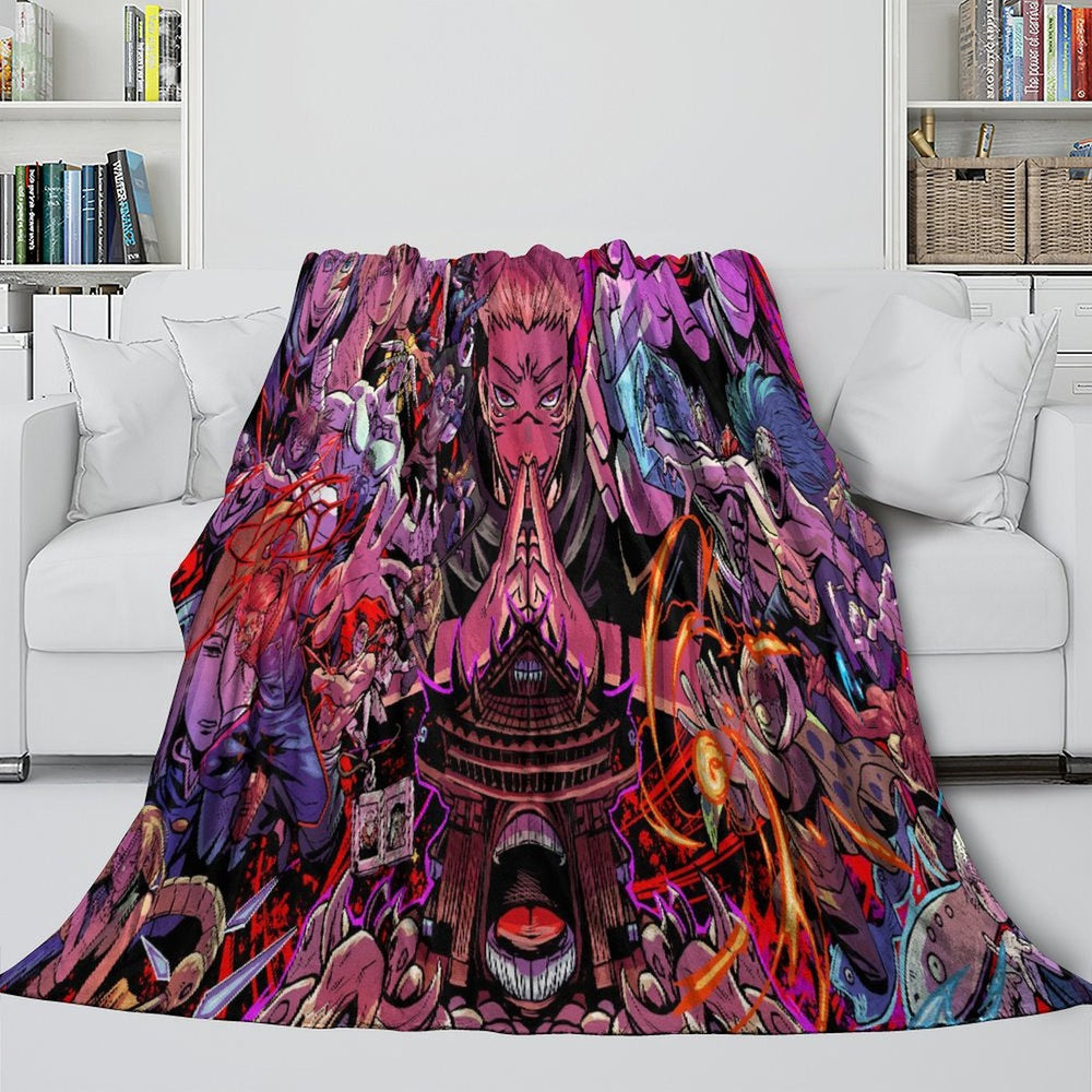 Jujutsu Kaisen Blanket Flannel Fleece Throw Room Decoration (Online Order Only)