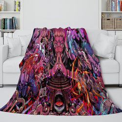 Jujutsu Kaisen Blanket Flannel Fleece Throw Room Decoration (Online Order Only)