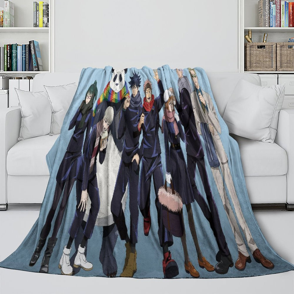 Jujutsu Kaisen Blanket Flannel Fleece Throw Room Decoration (Online Order Only)