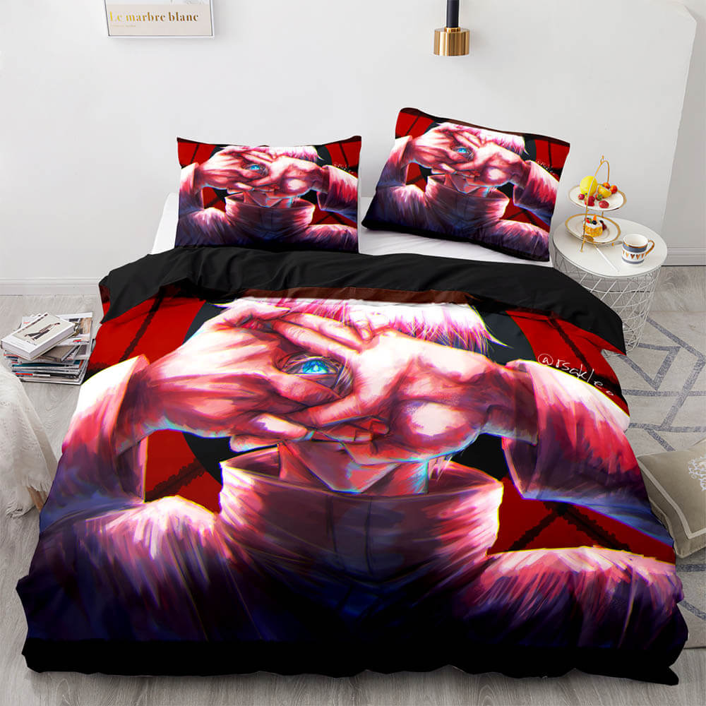 Jujutsu Kaisen Cosplay Bedding Sets Soft Quilt Covers Without Filler (Online Order Only)