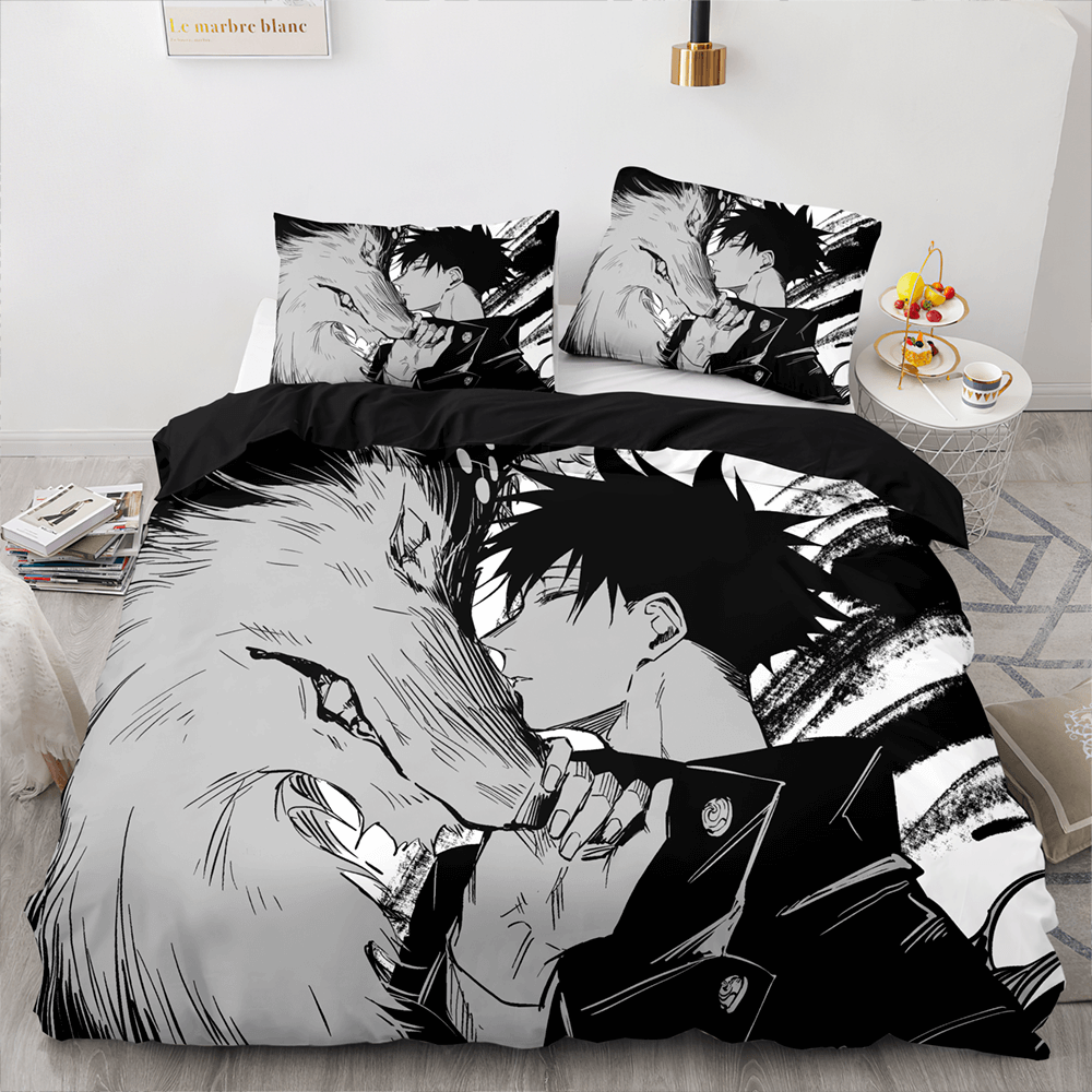 Jujutsu Kaisen Cosplay Bedding Sets Soft Quilt Covers Without Filler (Online Order Only)
