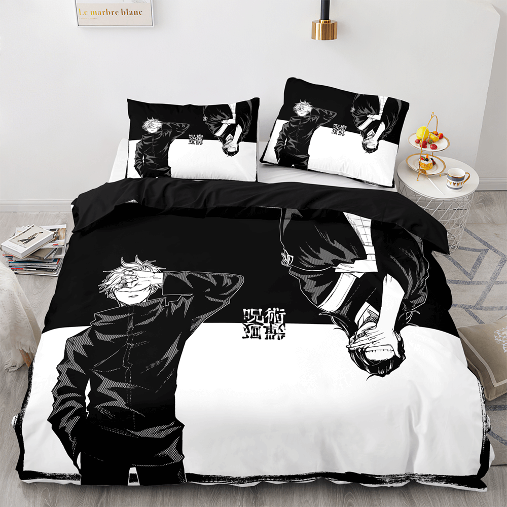 Jujutsu Kaisen Cosplay Bedding Sets Soft Quilt Covers Without Filler (Online Order Only)
