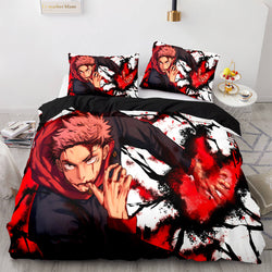 Jujutsu Kaisen Cosplay Bedding Sets Soft Quilt Covers Without Filler (Online Order Only)